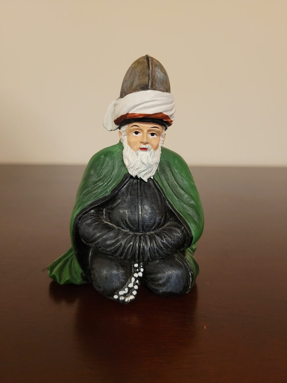 Hand-Painted Rare Mevlana Celaleddin-i Rumi figurine